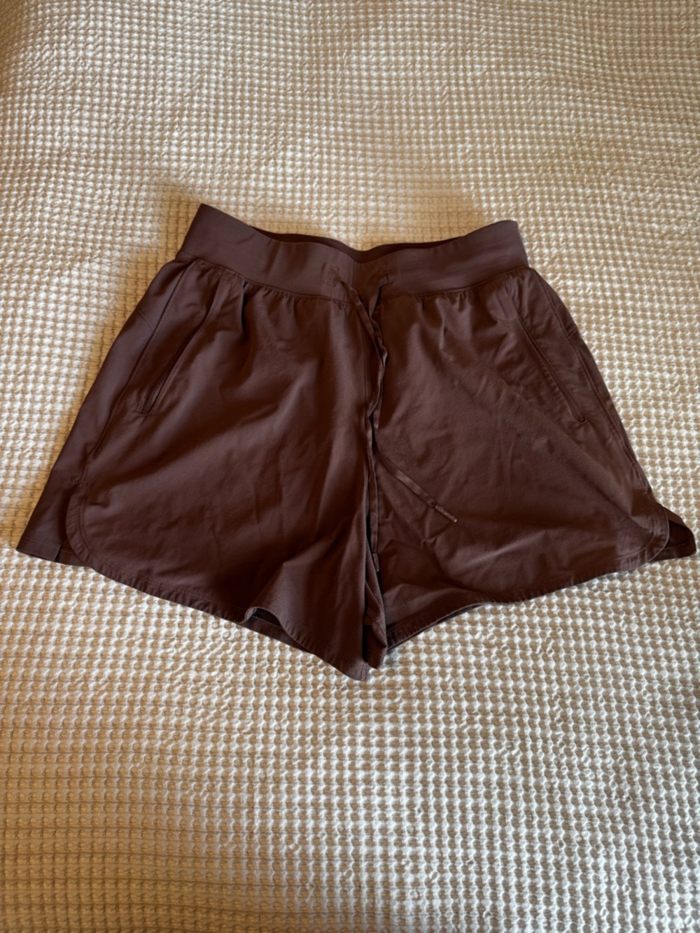 Lululemon Brown Drawstring Athletic Shorts